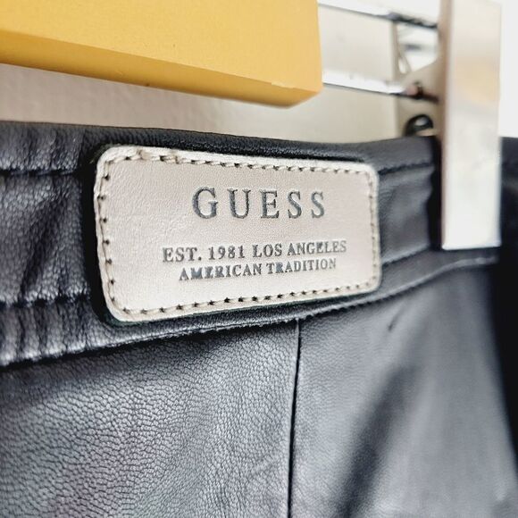 Guess Pleather NWOT rocker biker bad b*tch pencil skirt - Picture 7 of 11
